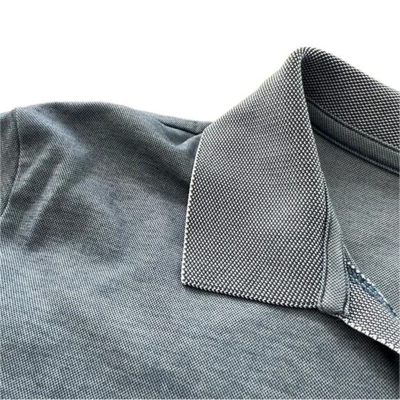 Robert Barakett Johnny Open Collar Polo - Blue - Medium - Picture 3 of 6